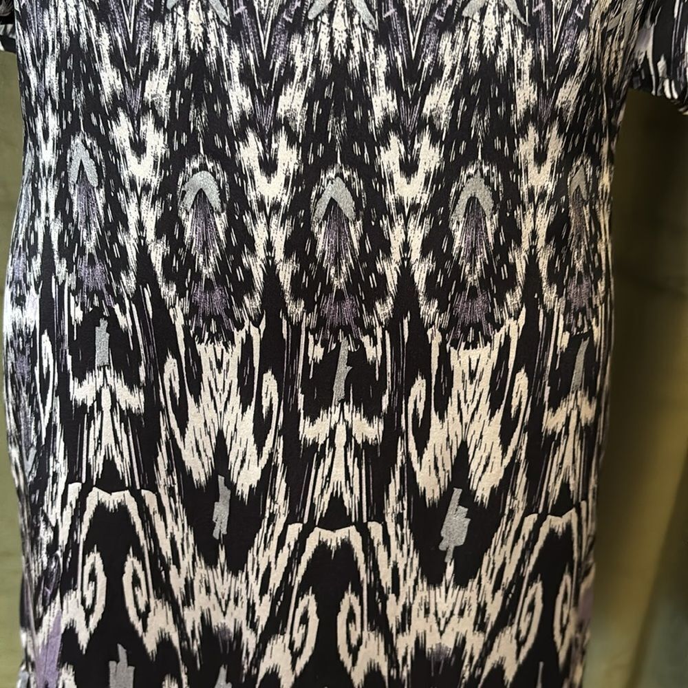 Marciano mock neck silk tunic top, XS - Picture 5 of 8